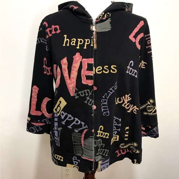 Additions by Chico’s front zip hoodie. Chico’s size 2. - Picture 2 of 5